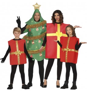 Déguisements Sapin et Cadeau de Noël pour groupe