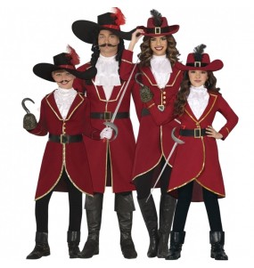 Costumes Corsaires du Capitaine Crochet pour groupes et familles