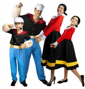 Déguisements Dessins Popeye et Olive pour groupe