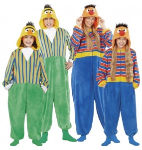 Déguisements Ernie et Bert Kigurumi pour groupe