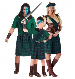 Costumes Écossais de Braveheart pour groupes et familles