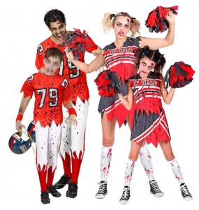 Déguisements Football américain et pom-pom girls zombies pour groupe