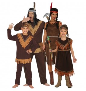 Costumes Indiens Comanches pour groupes et familles