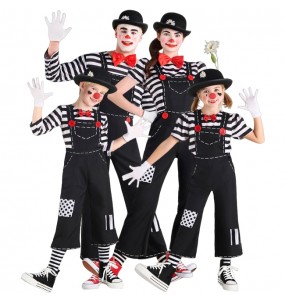 Costumes Mimes rayés pour groupes et familles