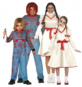 Déguisements Poupées d’horreur Chucky et Annabelle pour groupe