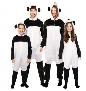 Déguisements Kigurumi Pandas géants pour groupe