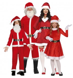 Déguisements Père Noël et Mère Noël pour groupe