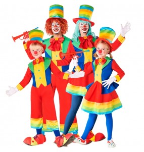 Costumes Clowns Micolor pour groupes et familles