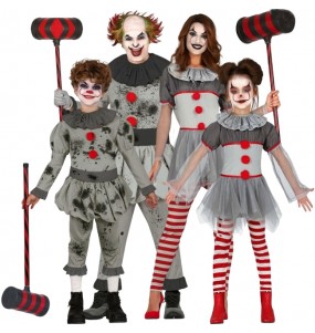 Déguisements Clowns de terreur pour groupe