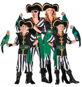 Costumes Pirates perroquets pour groupes et familles