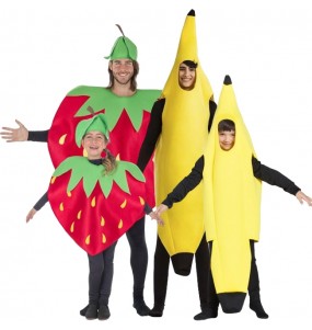 Déguisements Fraises et bananes pour groupe