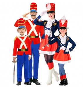 Costumes Soldats de plomb et majorettes pour groupes et familles