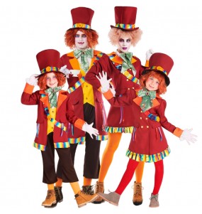 Costumes Chapeliers Rainbow pour groupes et familles