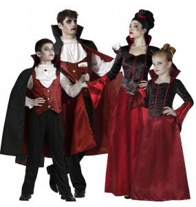 Déguisements Vampires Bourgogne pour groupe