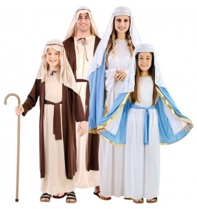 Costumes Vierge Marie et Saint Joseph pour groupes et familles