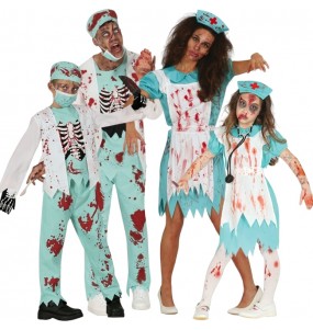 Déguisements Zombies pandémie pour groupe