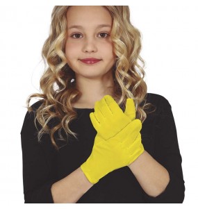Gants jaunes pour enfants pour compléter vos costumes