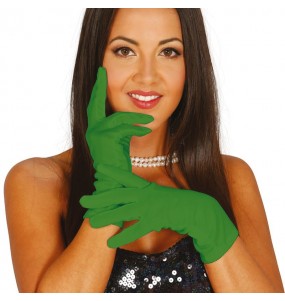 Gants courts vert foncé