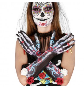 Gants Squelette Catrina