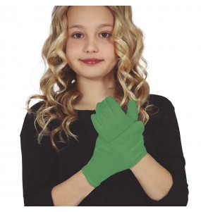 Gants d\'enfant vert foncé pour compléter vos costumes