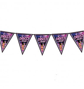 Guirnalda Fiesta Disco Fever de 3 metros para completar la decoración de tu fiesta temática