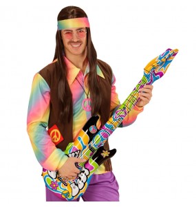 Guitare gonflable groovy pour compléter vos costumes