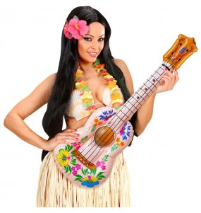 Guitare hawaïenne gonflable pour compléter vos costumes