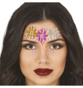 Bijoux de visage en forme de fleur pour compléter vos costumes