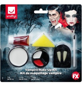 Kit de maquillage vampire avec crocs pour compléter vos costumes térrifiants