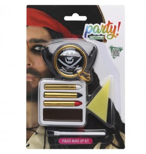 Kit avec patch de pirate pour se maquiller pour compléter votre déguisement avec un maquillage de qualité