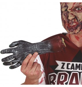 Main Zombie en latex 30 cm pour la décoration Halloween