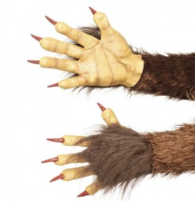 Mains en latex du démon Krampus pour compléter vos costumes térrifiants