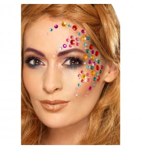 Maquillage bijoux Arc-en-ciel pour le visage