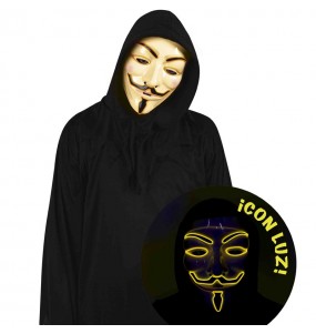 Masque Anonymous avec lumière