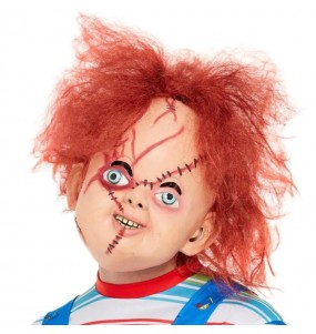 Masque Chucky avec cheveux pour compléter vos costumes térrifiants