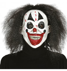 Masque Clown Assassin avec cheveux