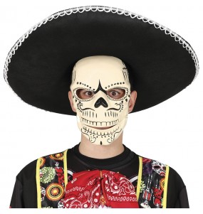 Masque Squelette Mexique pour compléter vos costumes térrifiants