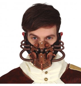 Masque à gaz rétrofuturiste Steampunk pour compléter vos costumes térrifiants