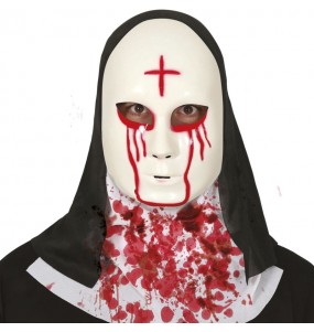 Masque Nonne Satanique pour compléter vos costumes térrifiants