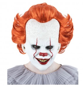 Masque de clown IT avec cheveux pour compléter vos costumes térrifiants