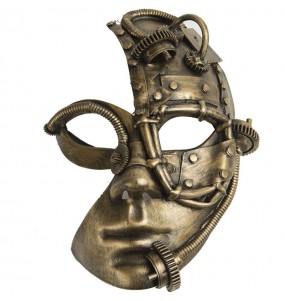 Masque Steampunk mi-visage