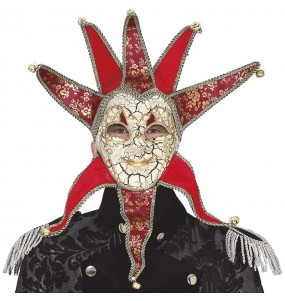 Masque Vénitien Rouge Homme pour compléter vos costumes