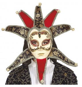 Masque Vénitien Rouge Femme pour compléter vos costumes