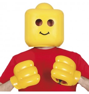 Masque et mains Lego pour compléter vos costumes