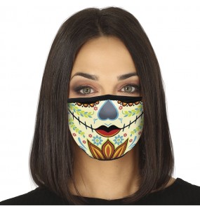 Masque de protection Catrina Mexicaine pour adultes