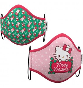 Masque de protection Hello Kitty Noël pour adultes