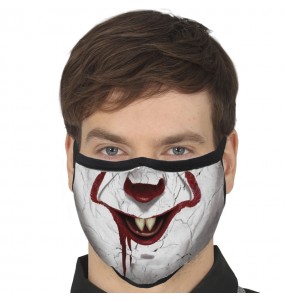 Masque de protection Clown IT Pennywise pour adultes