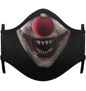 Masque de protection Clown Zombie pour adultes