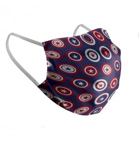 Masque de protection Captain America pour enfant