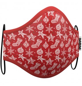 Masque de protection Noël Rouge pour enfant